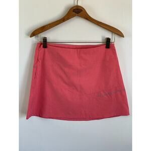 ALP N ROCK Embroidered Mini Wildblume Hybrid Skirt Coral 1 XS